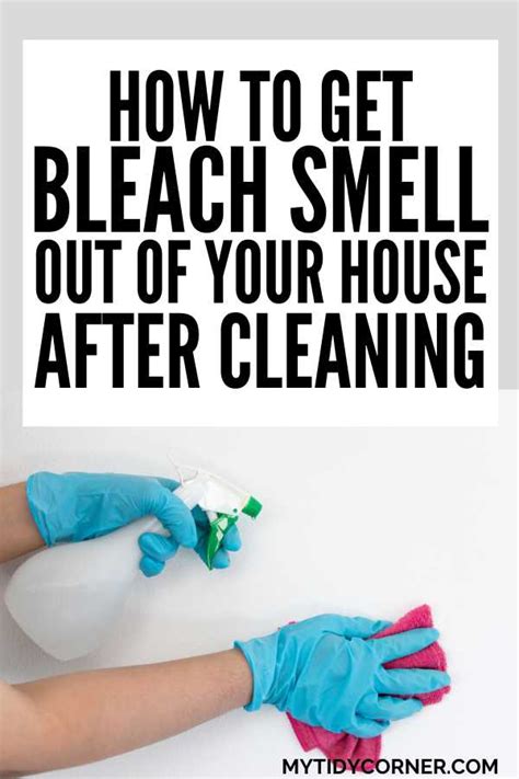 How to get rid of bleach smell - Pour or spray the bleach onto the area affected by the urine. Leave the bleach and distilled water mixture on the area for 30 minutes, allowing as much ventilation as possible. Keep family members and pets out of the room. Wipe up as much of the bleach as possible with paper towels and newspaper. Clean the floor …